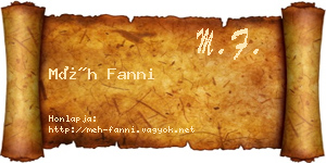 Méh Fanni névjegykártya